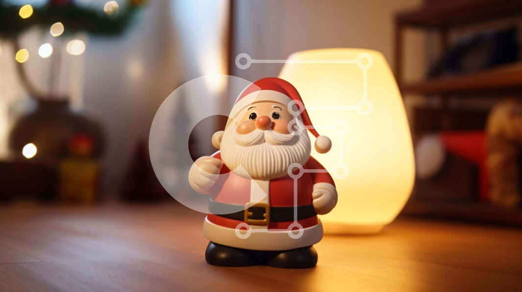 Intra Συλλεκτικό Ξύλινο Παζλ Plywood  4mm - Διακοσμητικό ειδώλιο Άγιου Βασίλη με Φωτιζόμενο Φωτιστικό Σε Ξύλινο Κουτί - Διαστάσεις: 10x10 cm – 25 κομμάτια