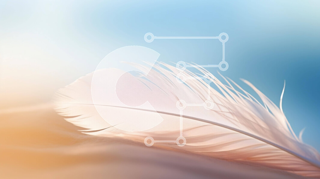 Intra Συλλεκτικό Ξύλινο Παζλ Plywood  4mm - Μονό λευκό φτερό σε πορτοκαλί φόντο Σε Ξύλινο Κουτί - Διαστάσεις: 10x10 cm – 25 κομμάτια