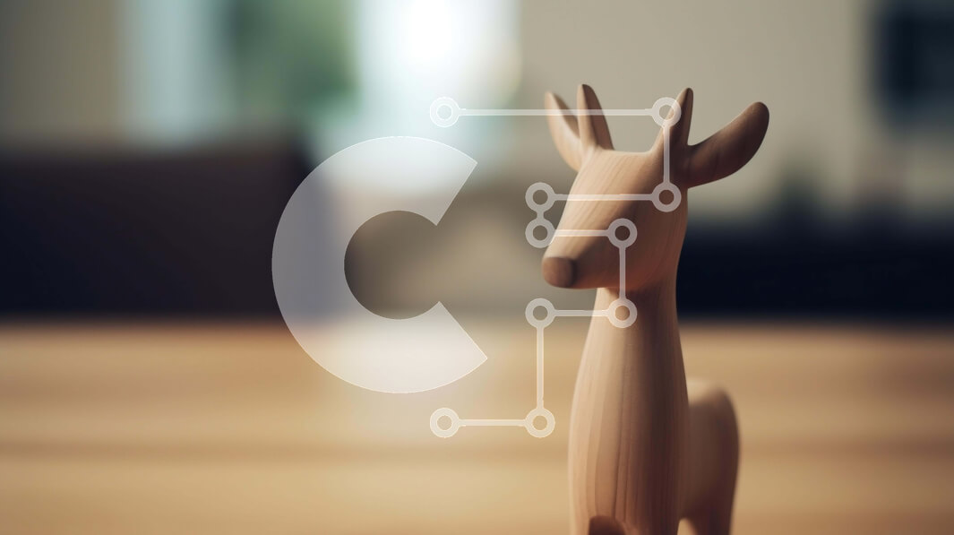 Intra Συλλεκτικό Ξύλινο Παζλ Plywood  4mm - Vintage ξύλινο ειδώλιο ελαφιού σε δρύινο τραπέζι Σε Ξύλινο Κουτί - Διαστάσεις: 10x10 cm – 25 κομμάτια