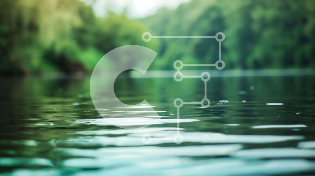 Intra Συλλεκτικό Ξύλινο Παζλ Plywood  4mm - Ποτάμι με δέντρα και σταγονίδια νερού Σε Ξύλινο Κουτί - Διαστάσεις: 10x10 cm – 25 κομμάτια