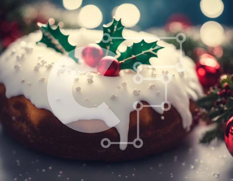 Σετ των 2 Intra Συλλεκτικό Ξύλινο Παζλ Plywood  4mm - Λουκουμάκι διακοπών με γλάσο και διακοσμητικά πουρνάρι Σε Ξύλινο Κουτί - Διαστάσεις: 10x10 cm – 25 κομμάτια