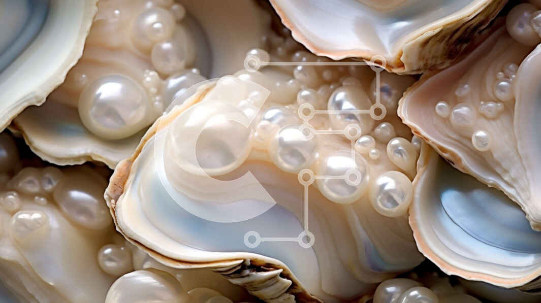 Intra Συλλεκτικό Ξύλινο Παζλ Plywood  4mm - Όμορφη κινηματογράφηση σε πρώτο πλάνο από λευκά κοχύλια στρειδιών με μαργαριτάρια Σε Ξύλινο Κουτί - Διαστάσεις: 10x10 cm – 25 κομμάτια