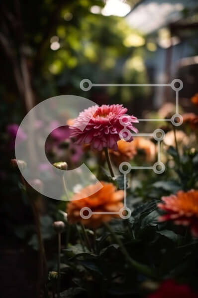 Σετ των 2 Intra Συλλεκτικό Ξύλινο Παζλ Plywood  4mm - Εκπληκτική κινηματογράφηση σε πρώτο πλάνο ενός λουλουδιού σε πλήρη άνθιση με φυσικό φωτισμό Σε Ξύλινο Κουτί - Διαστάσεις: 10x10 cm – 25 κομμάτια