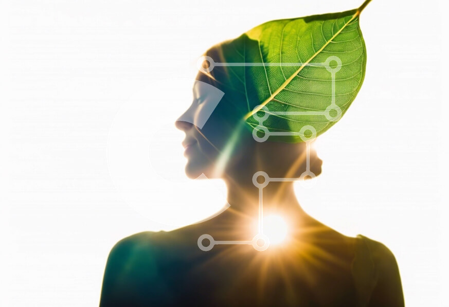 Intra Συλλεκτικό Ξύλινο Παζλ Plywood  4mm - Σιλουέτα μιας γυναίκας που φορά μια στολή φιλική προς το περιβάλλον Σε Ξύλινο Κουτί - Διαστάσεις Puzzle: 10x10 cm – 25 κομμάτια