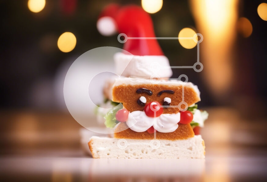 Σετ των 2 Intra Συλλεκτικό Ξύλινο Παζλ Plywood  4mm - Σάντουιτς παιχνιδιών Άγιου Βασίλη Σε Ξύλινο Κουτί - Διαστάσεις: 10x10 cm – 25 κομμάτια