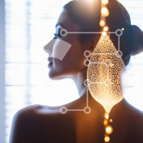 Σετ των 2 Intra Συλλεκτικό Ξύλινο Παζλ Plywood  4mm - Γυναίκα που απολαμβάνει τη θεραπεία ομορφιάς Σε Ξύλινο Κουτί - Διαστάσεις: 10x10 cm – 25 κομμάτια