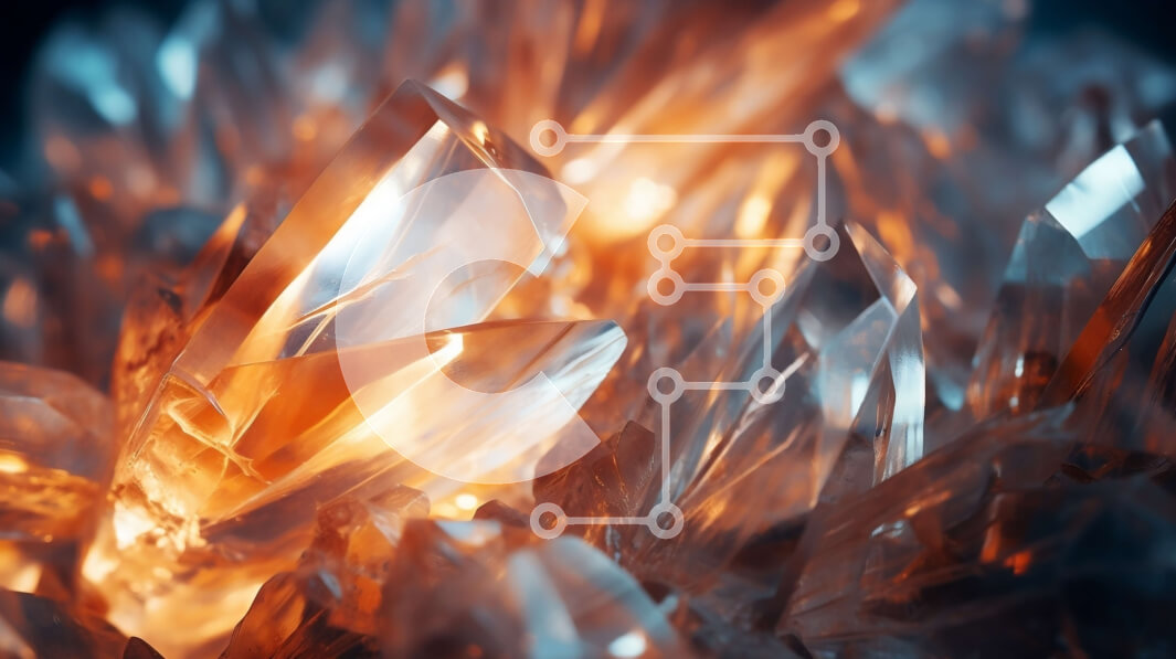 Intra Συλλεκτικό Ξύλινο Παζλ Plywood  4mm - Κοντινό πλάνο καθαρών κρυστάλλων Σε Ξύλινο Κουτί - Διαστάσεις Puzzle: 10x10 cm – 25 κομμάτια