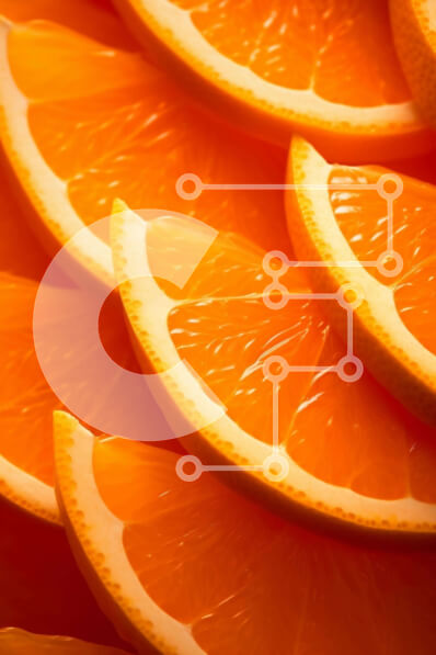 Σετ των 2 Intra Συλλεκτικό Ξύλινο Παζλ Plywood  4mm - Κοντινό πλάνο από φρεσκοκομμένες φέτες πορτοκαλιού Σε Ξύλινο Κουτί - Διαστάσεις: 10x10 cm – 25 κομμάτια