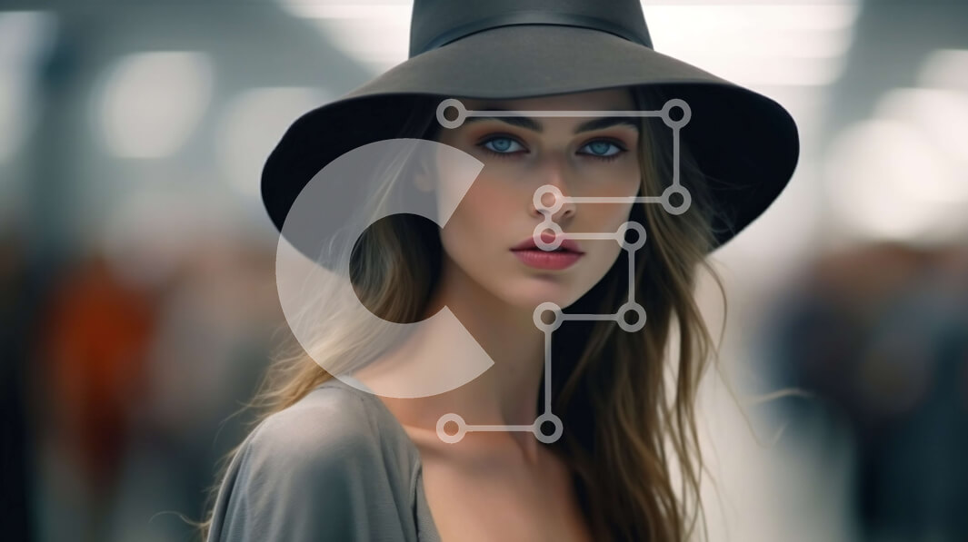 Intra Συλλεκτικό Ξύλινο Παζλ Plywood  4mm - Εκπληκτικό πορτρέτο μιας γυναίκας με μαύρο καπέλο Σε Ξύλινο Κουτί - Διαστάσεις Puzzle: 10x10 cm – 25 κομμάτια