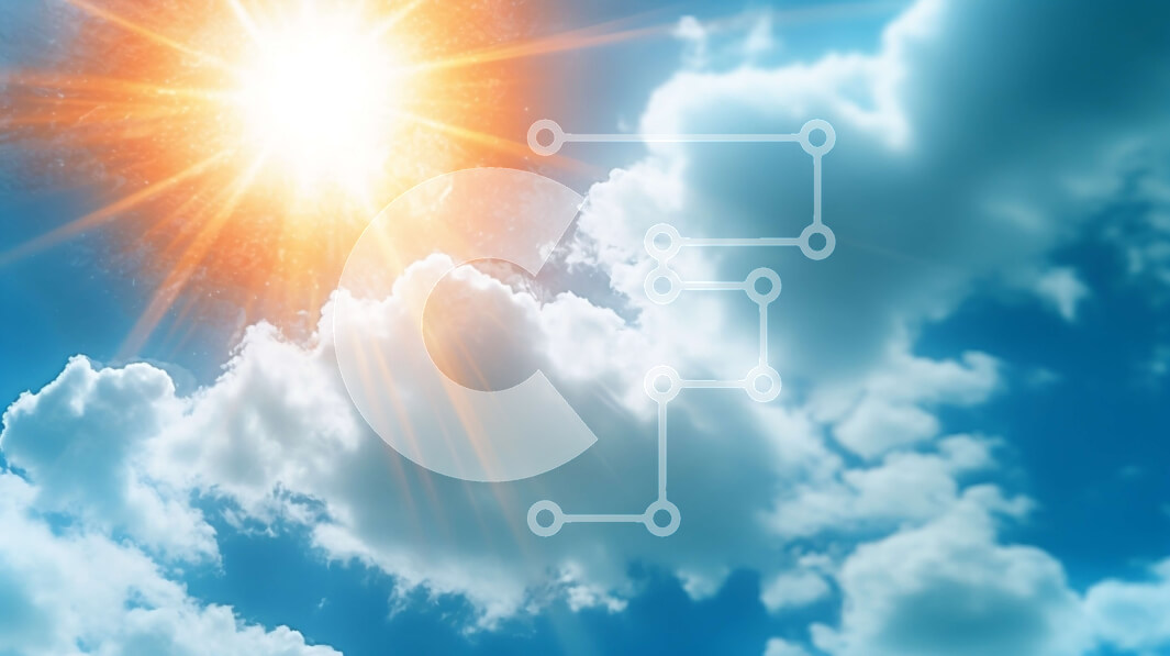 Intra Συλλεκτικό Ξύλινο Παζλ Plywood  4mm - Όμορφη εικόνα μιας ηλιόλουστης ημέρας με λευκά σύννεφα και λαμπερό ήλιο Σε Ξύλινο Κουτί - Διαστάσεις Puzzle: 10x10 cm – 25 κομμάτια