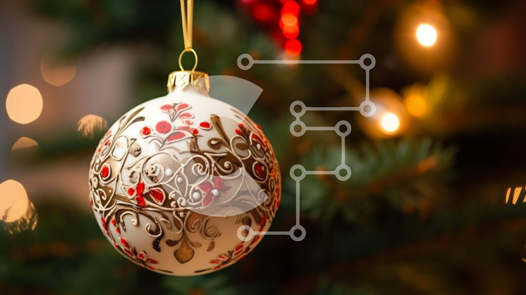 Intra Συλλεκτικό Ξύλινο Παζλ Plywood  4mm - Χριστουγεννιάτικο στολίδι που κρέμεται σε στολισμένο δέντρο Σε Ξύλινο Κουτί - Διαστάσεις: 10x10 cm – 25 κομμάτια