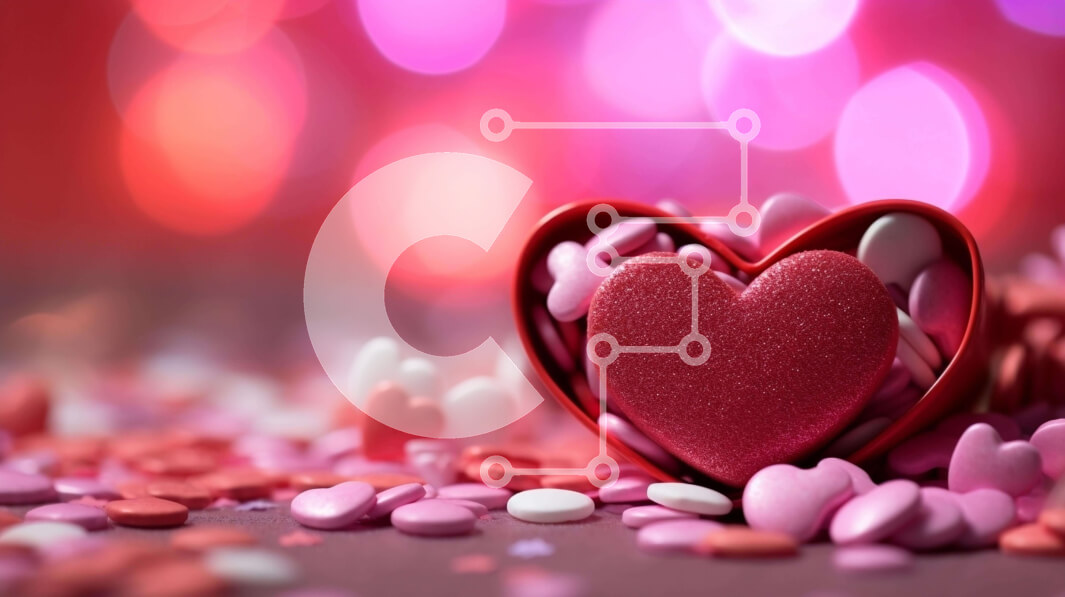 Intra Συλλεκτικό Ξύλινο Παζλ Plywood  4mm - Κουτί καραμέλας σε σχήμα καρδιάς για την ημέρα του Αγίου Βαλεντίνου Σε Ξύλινο Κουτί - Διαστάσεις: 10x10 cm – 25 κομμάτια