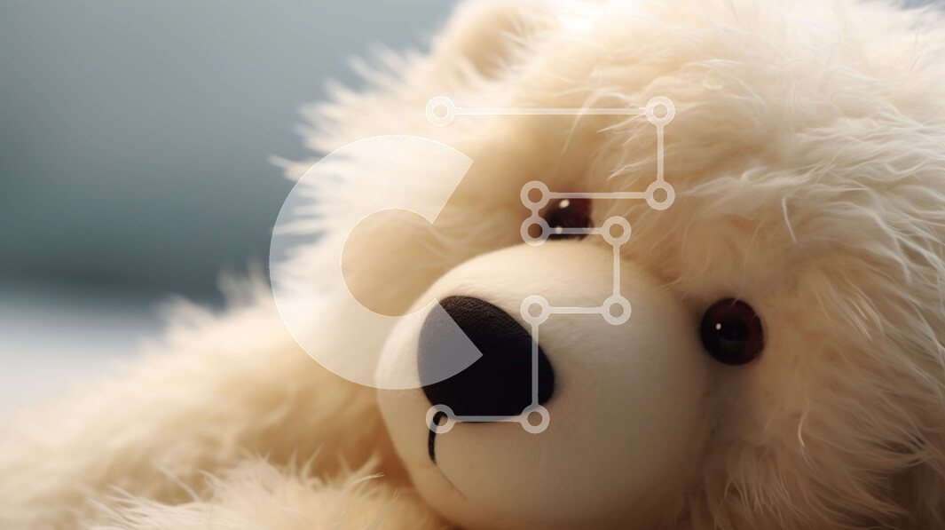 Intra Συλλεκτικό Ξύλινο Παζλ Plywood  4mm - Χαριτωμένο λευκό αρκουδάκι ξαπλωμένο Σε Ξύλινο Κουτί - Διαστάσεις Puzzle: 10x10 cm – 25 κομμάτια