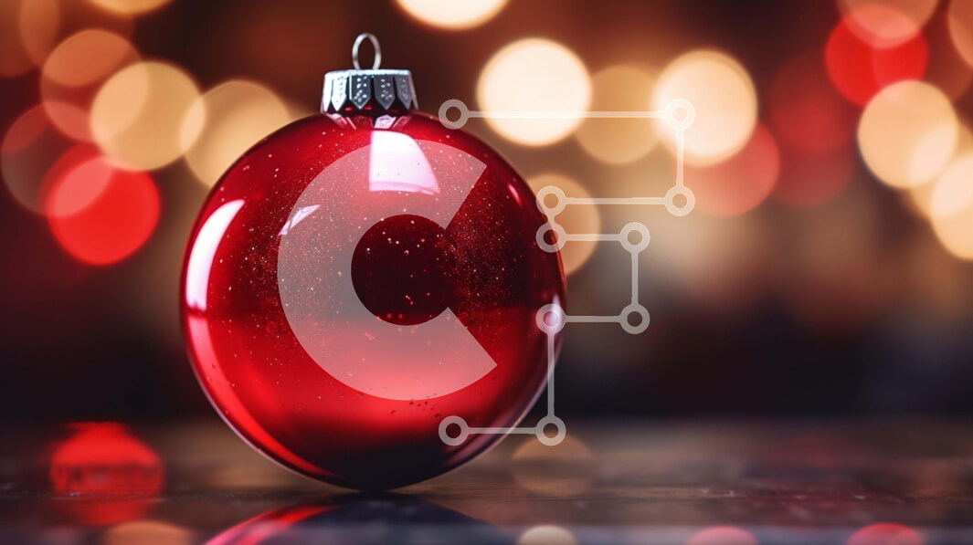 Intra Συλλεκτικό Ξύλινο Παζλ Plywood  4mm - Κόκκινο γυάλινο στολίδι για την εορταστική περίοδο Σε Ξύλινο Κουτί - Διαστάσεις: 10x10 cm – 25 κομμάτια