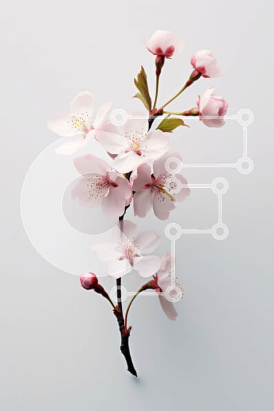 Σετ των 2 Intra Συλλεκτικό Ξύλινο Παζλ Plywood  4mm - Όμορφη εικόνα ενός ροζ ανθισμένου δέντρου κερασιάς σε άνθιση Σε Ξύλινο Κουτί - Διαστάσεις: 10x10 cm – 25 κομμάτια