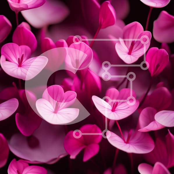 Intra Συλλεκτικό Ξύλινο Παζλ Plywood  4mm - Όμορφη εικόνα από ροζ λουλούδια από κοντά Σε Ξύλινο Κουτί - Διαστάσεις: 10x10 cm – 25 κομμάτια