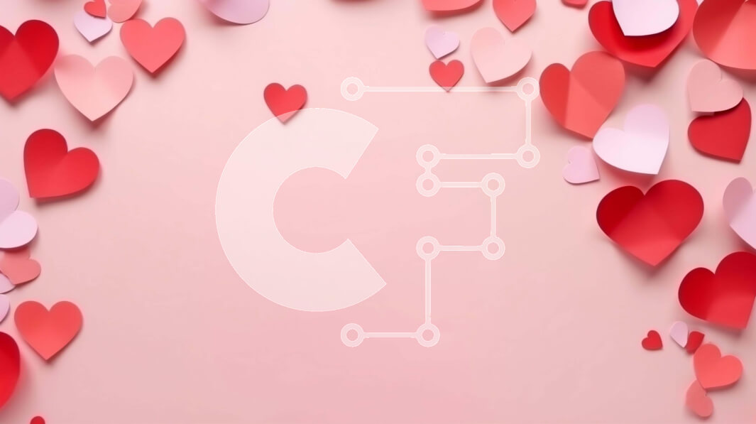 Intra Συλλεκτικό Ξύλινο Παζλ Plywood  4mm - Ροζ και κόκκινη καρδιά φόντο για την ημέρα του Αγίου Βαλεντίνου Σε Ξύλινο Κουτί - Διαστάσεις Puzzle: 10x10 cm – 25 κομμάτια