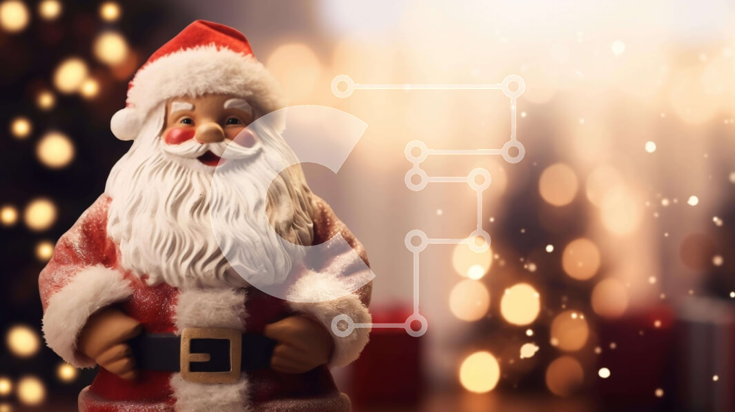 Intra Συλλεκτικό Ξύλινο Παζλ Plywood  4mm - Ειδώλιο Άγιου Βασίλη μπροστά από το φωτισμένο φόντο Σε Ξύλινο Κουτί - Διαστάσεις: 10x10 cm – 25 κομμάτια