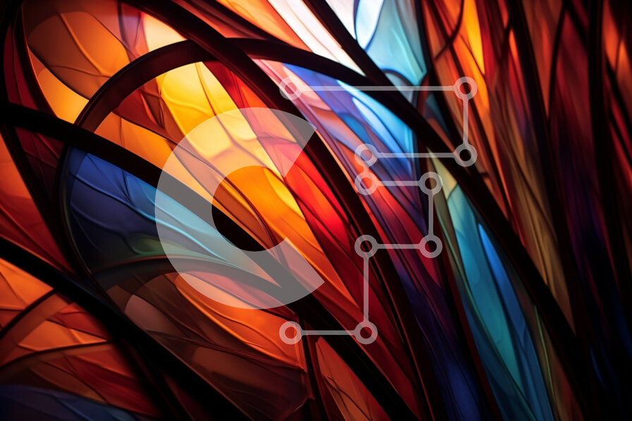 Intra Συλλεκτικό Ξύλινο Παζλ Plywood  4mm - Όμορφο πολύχρωμο βιτρό με περίπλοκο σχέδιο Σε Ξύλινο Κουτί - Διαστάσεις Puzzle: 10x10 cm – 25 κομμάτια