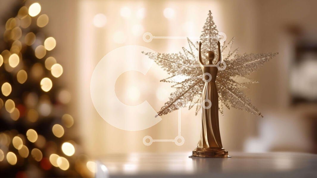 Intra Συλλεκτικό Ξύλινο Παζλ Plywood  4mm - Διακόσμηση Gold Star για την εορταστική περίοδο Σε Ξύλινο Κουτί - Διαστάσεις: 10x10 cm – 25 κομμάτια