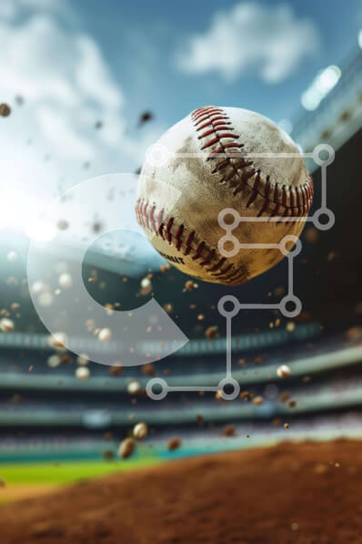 Intra Συλλεκτικό Ξύλινο Παζλ Plywood  4mm - Flying Baseball σε δράση Σε Ξύλινο Κουτί - Διαστάσεις Puzzle: 10x10 cm – 25 κομμάτια