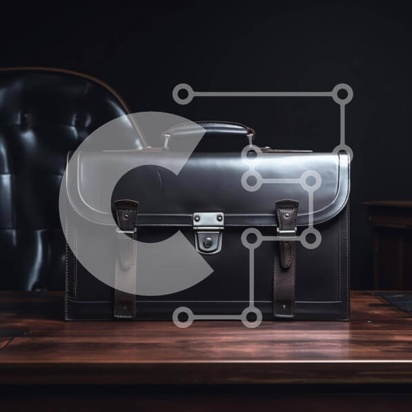 Intra Συλλεκτικό Ξύλινο Παζλ Plywood  4mm - Μαύρος χαρτοφύλακας σε ξύλινο γραφείο Σε Ξύλινο Κουτί - Διαστάσεις: 10x10 cm – 25 κομμάτια