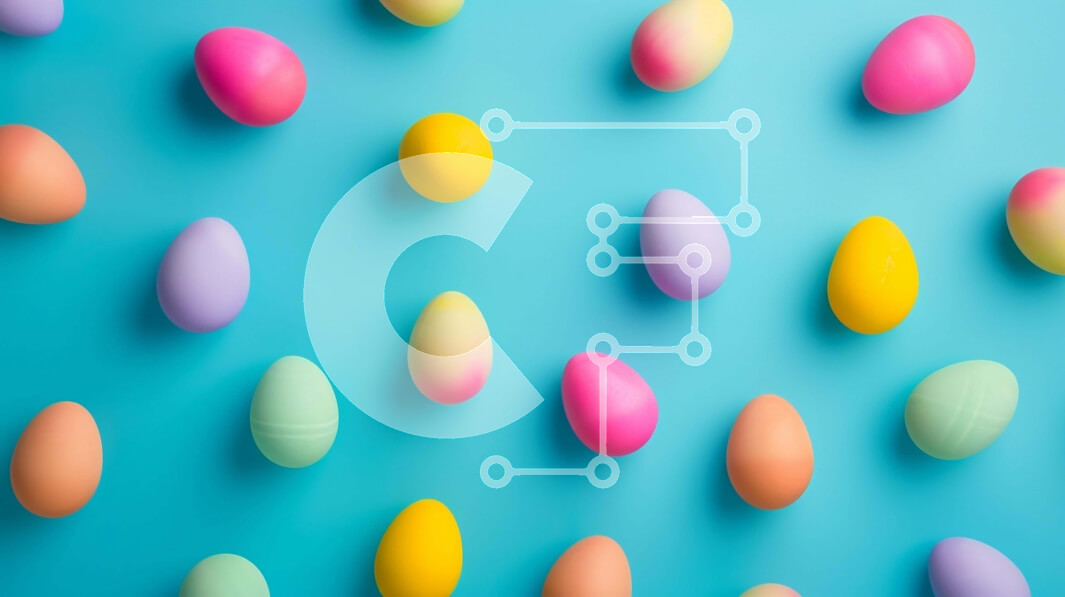 Intra Συλλεκτικό Ξύλινο Παζλ Plywood  4mm - Πολύχρωμη σειρά πασχαλινών αυγών για διακοσμητικούς σκοπούς Σε Ξύλινο Κουτί - Διαστάσεις: 10x10 cm – 25 κομμάτια