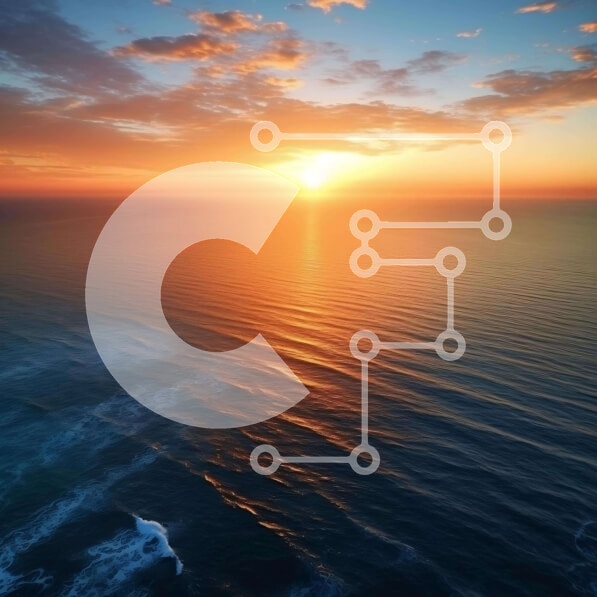 Intra Συλλεκτικό Ξύλινο Παζλ Plywood  4mm - Εναέρια άποψη του ωκεανού στο ηλιοβασίλεμα με τη βάρκα και τα κύματα Σε Ξύλινο Κουτί - Διαστάσεις: 10x10 cm – 25 κομμάτια