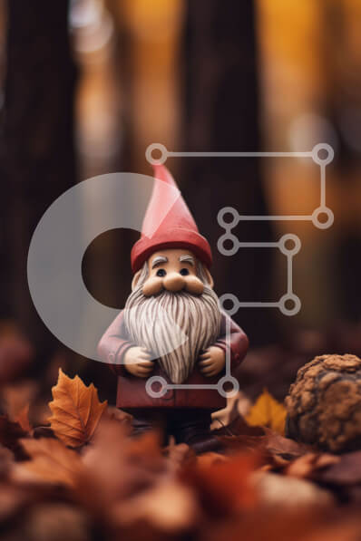 Σετ των 2 Intra Συλλεκτικό Ξύλινο Παζλ Plywood  4mm - Παιχνίδι καλικάντζαρο στο δάσος με πεσμένα φύλλα και ξηρούς καρπούς Σε Ξύλινο Κουτί - Διαστάσεις: 10x10 cm – 25 κομμάτια