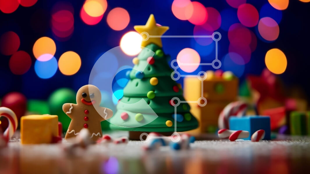 Intra Συλλεκτικό Ξύλινο Παζλ Plywood  4mm - Διακοσμήσεις με θέμα τις γιορτές με φωτισμένο φόντο Σε Ξύλινο Κουτί - Διαστάσεις: 10x10 cm – 25 κομμάτια