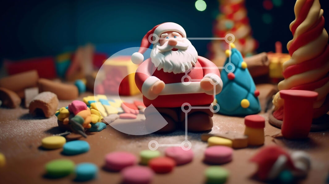 Intra Συλλεκτικό Ξύλινο Παζλ Plywood  4mm - Ειδώλιο Άγιου Βασίλη σε χριστουγεννιάτικες διακοσμήσεις Σε Ξύλινο Κουτί - Διαστάσεις: 10x10 cm – 25 κομμάτια