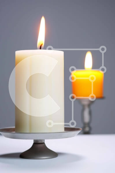 Intra Συλλεκτικό Ξύλινο Παζλ Plywood  4mm - Αναμμένο κερί σε ασημένιο σταντ Σε Ξύλινο Κουτί - Διαστάσεις Puzzle: 10x10 cm – 25 κομμάτια