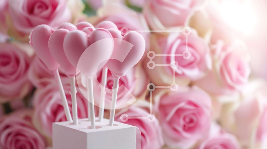 Intra Συλλεκτικό Ξύλινο Παζλ Plywood  4mm - Σύνθεση με γλειφιτζούρια και τριαντάφυλλα για την ημέρα του Αγίου Βαλεντίνου Σε Ξύλινο Κουτί - Διαστάσεις: 10x10 cm – 25 κομμάτια