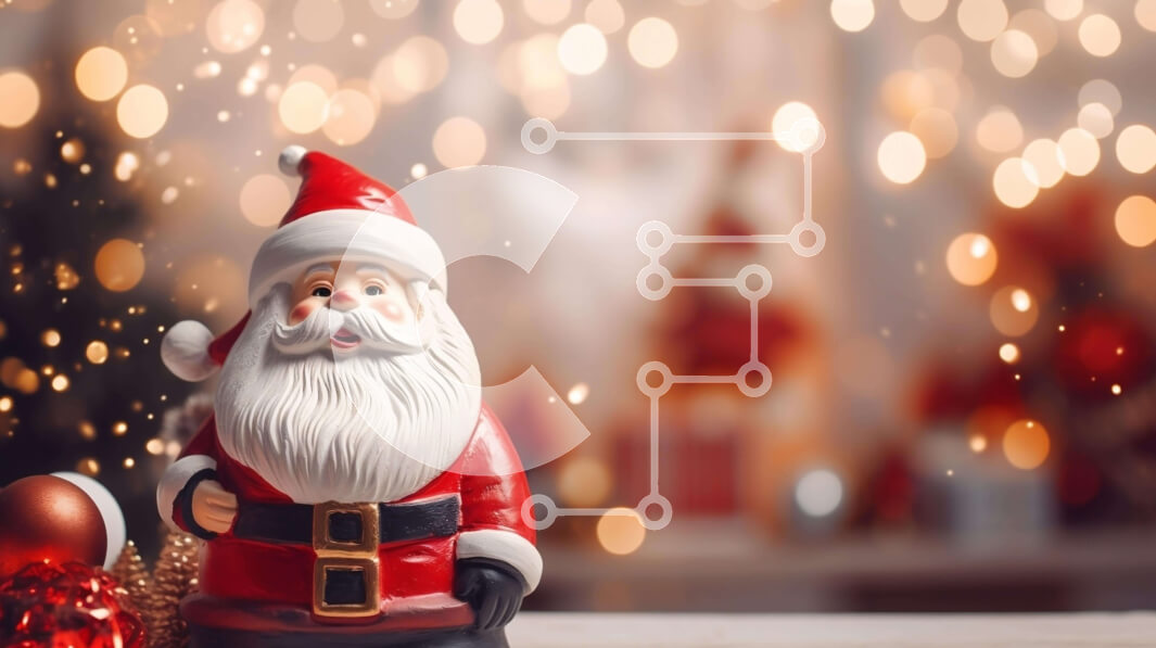 Intra Συλλεκτικό Ξύλινο Παζλ Plywood  4mm - Ειδώλιο Άγιου Βασίλη με εορταστικά στολίδια Σε Ξύλινο Κουτί - Διαστάσεις: 10x10 cm – 25 κομμάτια