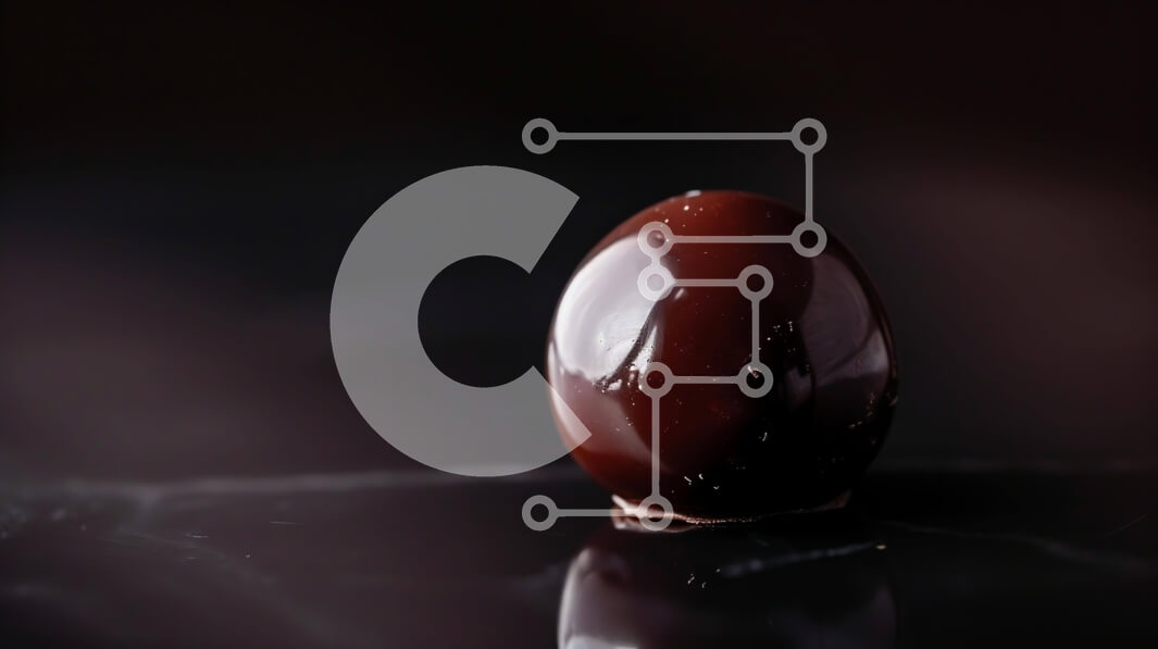 Σετ των 2 Intra Συλλεκτικό Ξύλινο Παζλ Plywood  4mm - Σοκολατένιο αυγό σε σκοτεινή επιφάνεια Σε Ξύλινο Κουτί - Διαστάσεις: 10x10 cm – 25 κομμάτια