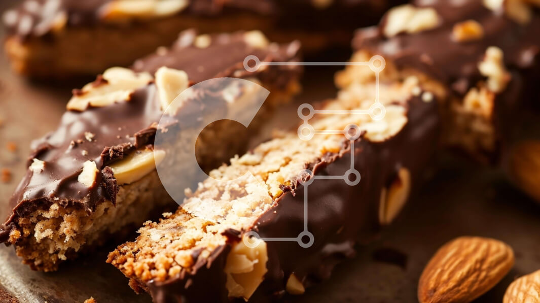 Σετ των 2 Intra Συλλεκτικό Ξύλινο Παζλ Plywood  4mm - Μπισκότα αμυγδάλου με επικάλυψη σοκολάτας Σε Ξύλινο Κουτί - Διαστάσεις: 10x10 cm – 25 κομμάτια