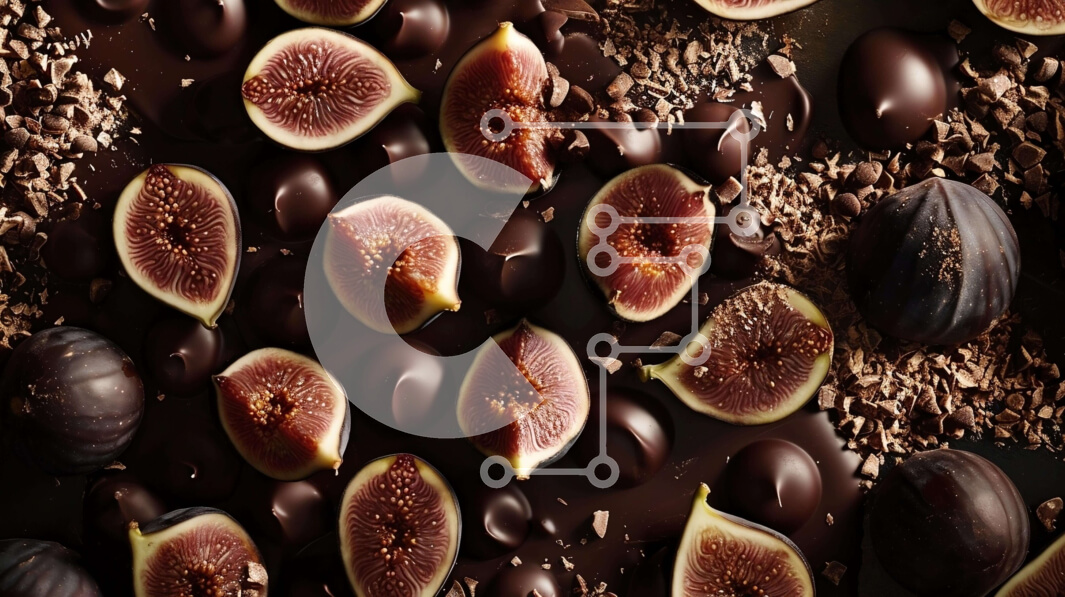 Σετ των 2 Intra Συλλεκτικό Ξύλινο Παζλ Plywood  4mm - Διάφορα Σύκα και Φρούτα Καλυμμένα με Σοκολάτα Σε Ξύλινο Κουτί - Διαστάσεις: 10x10 cm – 25 κομμάτια