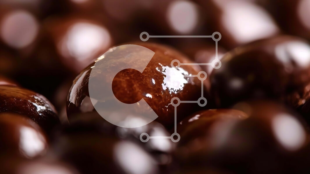 Σετ των 2 Intra Συλλεκτικό Ξύλινο Παζλ Plywood  4mm - Κοντινό πλάνο από σοκολατένιες μπάλες στοιβαγμένες η μία πάνω στην άλλη Σε Ξύλινο Κουτί - Διαστάσεις: 10x10 cm – 25 κομμάτια