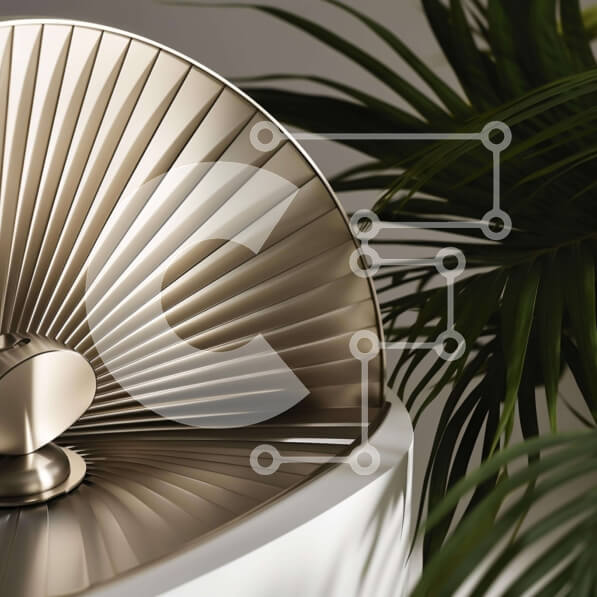 Intra Συλλεκτικό Ξύλινο Παζλ Plywood  4mm - Διακοσμητικό χρυσό αντικείμενο σε λευκό βάθρο με φόντο φοίνικα Σε Ξύλινο Κουτί - Διαστάσεις: 10x10 cm – 25 κομμάτια