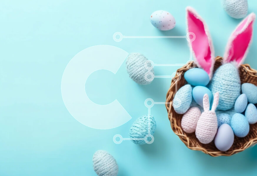 Intra Συλλεκτικό Ξύλινο Παζλ Plywood  4mm - Πασχαλινό καλάθι με αυγά και αυτιά λαγουδάκι Σε Ξύλινο Κουτί - Διαστάσεις: 10x10 cm – 25 κομμάτια