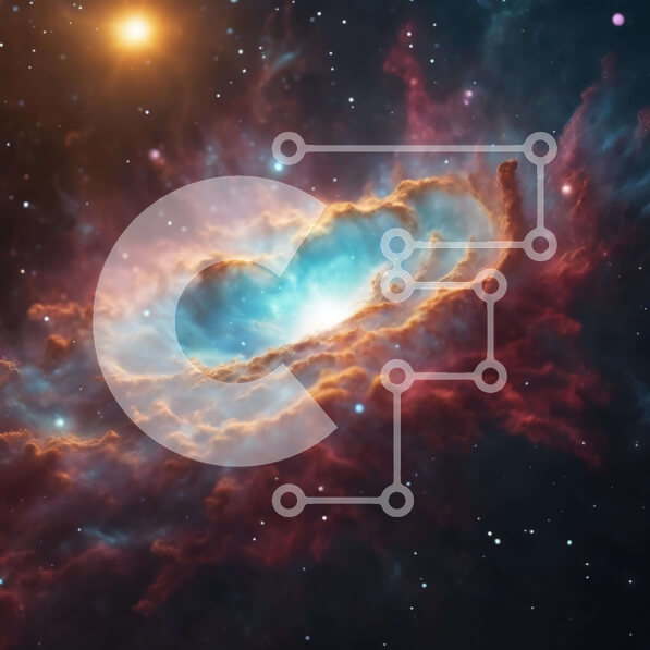 Intra Συλλεκτικό Ξύλινο Παζλ Plywood  4mm - Σπειροειδές νεφέλωμα στον αστερισμό Carina Σε Ξύλινο Κουτί - Διαστάσεις Puzzle: 10x10 cm – 25 κομμάτια