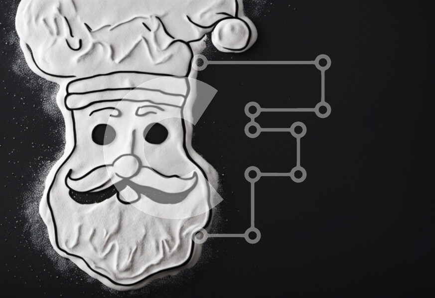 Intra Συλλεκτικό Ξύλινο Παζλ Plywood  4mm - Santa Claus Sugar Design Σε Ξύλινο Κουτί - Διαστάσεις Puzzle: 10x10 cm – 25 κομμάτια