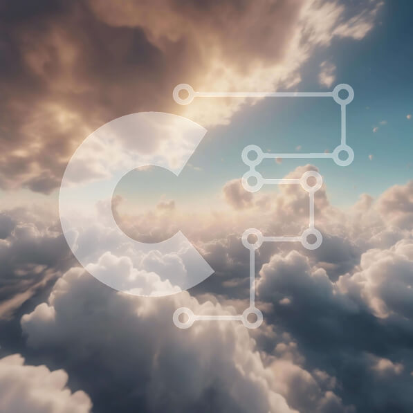 Intra Συλλεκτικό Ξύλινο Παζλ Plywood  4mm - Αεροφωτογραφία των λευκών σύννεφων στον ουρανό Σε Ξύλινο Κουτί - Διαστάσεις: 10x10 cm – 25 κομμάτια