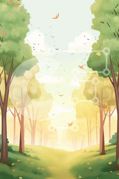 Σετ των 2 Intra Συλλεκτικό Ξύλινο Παζλ Plywood  4mm - Πολύχρωμη εικονογράφηση του ειδυλλιακού δασικού τοπίου Σε Ξύλινο Κουτί - Διαστάσεις: 10x10 cm – 25 κομμάτια