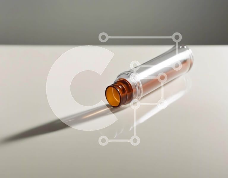 Intra Συλλεκτικό Ξύλινο Παζλ Plywood  4mm - Άδειο διαφανές μπουκάλι σε λευκό τραπέζι με σκιά Σε Ξύλινο Κουτί - Διαστάσεις: 10x10 cm – 25 κομμάτια