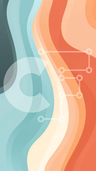 Intra Συλλεκτικό Ξύλινο Παζλ Plywood  4mm - Πολύχρωμο αφηρημένο φόντο με κυματιστές γραμμές Σε Ξύλινο Κουτί - Διαστάσεις Puzzle: 10x10 cm – 25 κομμάτια