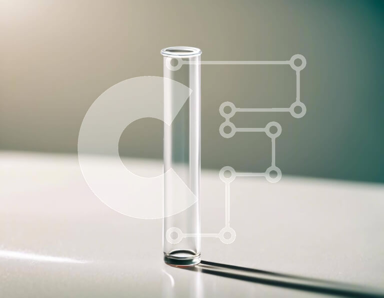 Intra Συλλεκτικό Ξύλινο Παζλ Plywood  4mm - Γυάλινος κύλινδρος για επιστημονική χρήση Σε Ξύλινο Κουτί - Διαστάσεις Puzzle: 10x10 cm – 25 κομμάτια