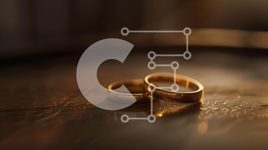 Intra Συλλεκτικό Ξύλινο Παζλ Plywood  4mm - Χρυσές Βέρες σε ξύλινο τραπέζι Σε Ξύλινο Κουτί - Διαστάσεις Puzzle: 10x10 cm – 25 κομμάτια