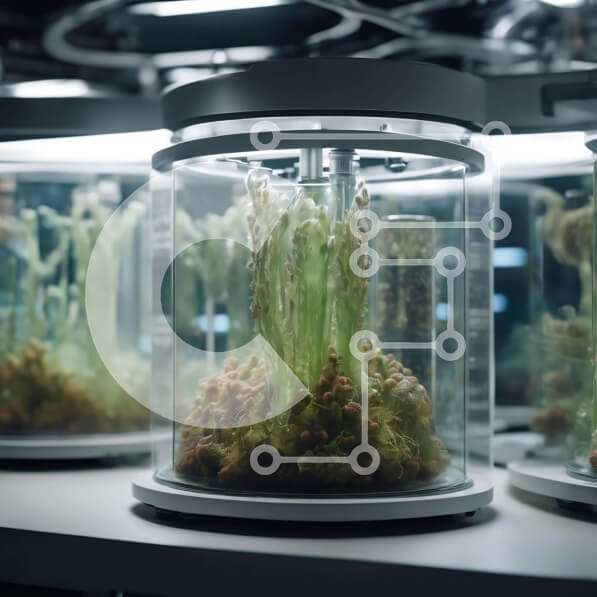 Intra Συλλεκτικό Ξύλινο Παζλ Plywood  4mm - Υδρόβια φυτά και ζώα σε γυάλινα βάζα Σε Ξύλινο Κουτί - Διαστάσεις: 10x10 cm – 25 κομμάτια