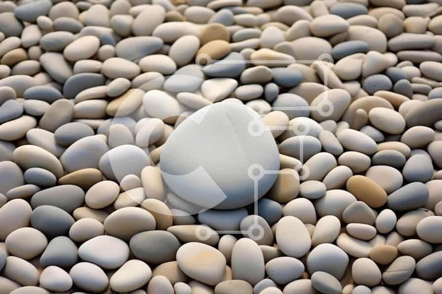 Intra Συλλεκτικό Ξύλινο Παζλ Plywood  4mm - Λευκό βότσαλο στη μέση ενός βράχου Σε Ξύλινο Κουτί - Διαστάσεις: 10x10 cm – 25 κομμάτια